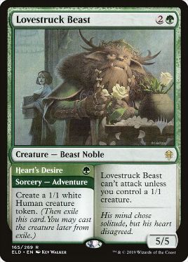 Lovestruck Beast - Magic: The Gathering - P Stamped_ELD Near Mint Japonés