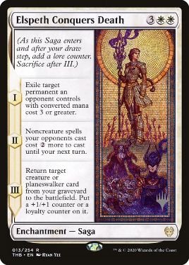 Elspeth Conquers Death - Magic: The Gathering - P Stamped_THB Near Mint Japonés