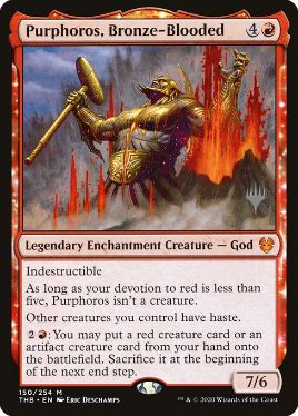 Purphoros, Bronze-Blooded - Magic: The Gathering - P Stamped_THB Near Mint Japonés