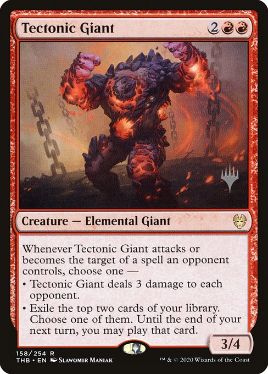 Tectonic Giant - Magic: The Gathering - P Stamped_THB Near Mint Japonés