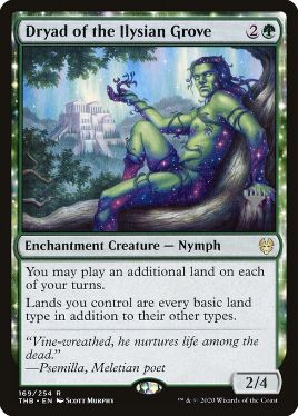 Dryad of the Ilysian Grove - Magic: The Gathering - P Stamped_THB Near Mint Japonés