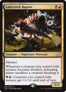 Labyrinth Raptor - Magic: The Gathering - P Stamped_IKO Near Mint Japonés