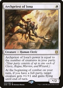 Archpriest of Iona - Magic: The Gathering - P Stamped_ZNR Near Mint Japonés