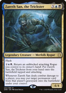 Zareth San, the Trickster - Magic: The Gathering - P Stamped_ZNR Near Mint Japonés