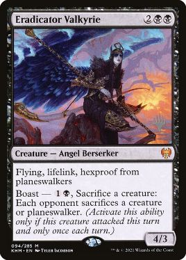 Eradicator Valkyrie - Magic: The Gathering - P Stamped_KHM Near Mint Japonés