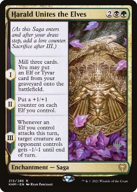 Harald Unites the Elves - Magic: The Gathering - P Stamped_KHM Near Mint Japonés