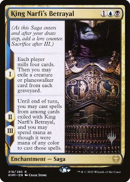 King Narfi's Betrayal - Magic: The Gathering - P Stamped_KHM Near Mint Japonés