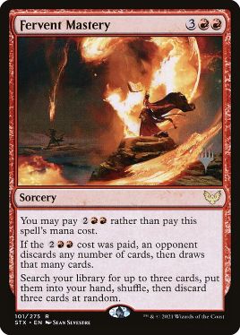 Fervent Mastery - Magic: The Gathering - P Stamped_STX Near Mint Japonés