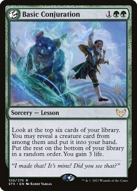 Basic Conjuration - Magic: The Gathering - P Stamped_STX Near Mint Japonés