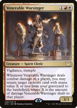 Venerable Warsinger - Magic: The Gathering - P Stamped_STX Near Mint Japonés