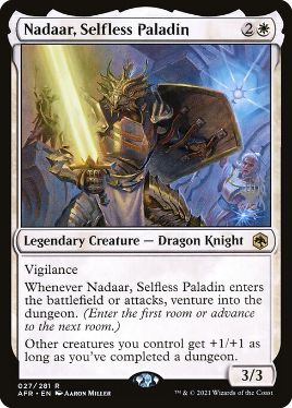 Nadaar, Selfless Paladin - Magic: The Gathering - P Stamped_AFR Near Mint Japonés