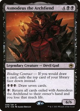 Asmodeus the Archfiend - Magic: The Gathering - P Stamped_AFR Near Mint Japonés