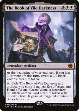 The Book of Vile Darkness - Magic: The Gathering - P Stamped_AFR Near Mint Japonés