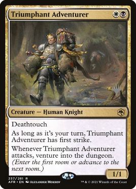 Triumphant Adventurer - Magic: The Gathering - P Stamped_AFR Near Mint Japonés