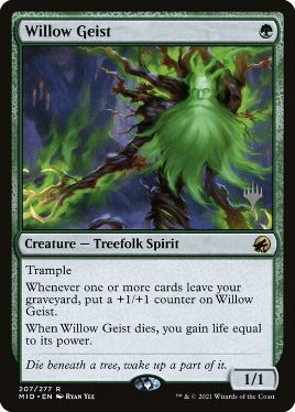 Willow Geist - Magic: The Gathering - P Stamped_MID Near Mint Japonés