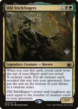 Old Stickfingers - Magic: The Gathering - P Stamped_MID Near Mint Japonés