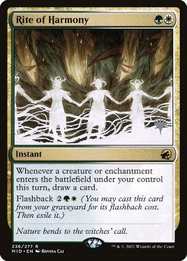 Rite of Harmony - Magic: The Gathering - P Stamped_MID Near Mint Japonés