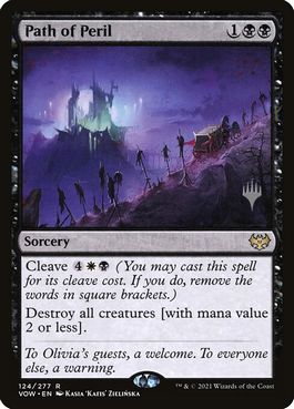 Path of Peril - Magic: The Gathering - P Stamped_VOW Near Mint Japonés