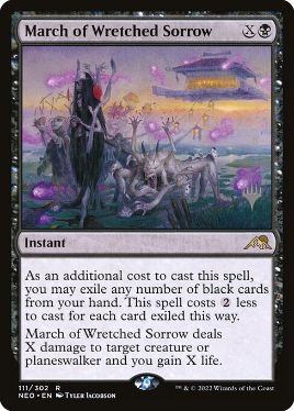 March of Wretched Sorrow - Magic: The Gathering - P Stamped_NEO Near Mint Japonés