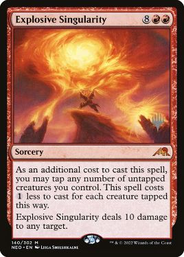 Explosive Singularity - Magic: The Gathering - P Stamped_NEO Near Mint Japonés