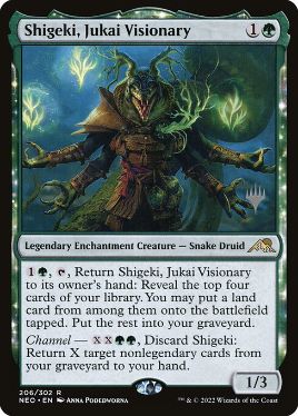 Shigeki, Jukai Visionary - Magic: The Gathering - P Stamped_NEO Near Mint Japonés