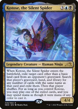 Kotose, the Silent Spider - Magic: The Gathering - P Stamped_NEO Near Mint Japonés