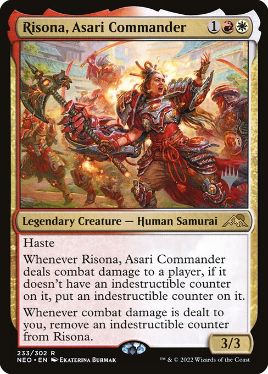 Risona, Asari Commander - Magic: The Gathering - P Stamped_NEO Near Mint Japonés