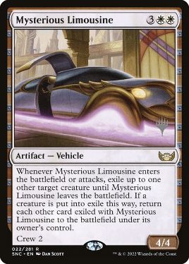 Mysterious Limousine - Magic: The Gathering - P Stamped_SNC Near Mint Japonés