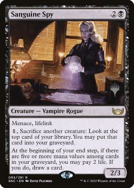 Sanguine Spy - Magic: The Gathering - P Stamped_SNC Near Mint Japonés