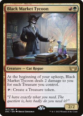 Black Market Tycoon - Magic: The Gathering - P Stamped_SNC Near Mint Japonés