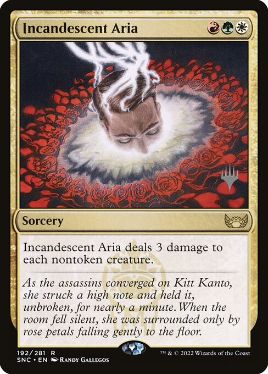 Incandescent Aria - Magic: The Gathering - P Stamped_SNC Near Mint Japonés