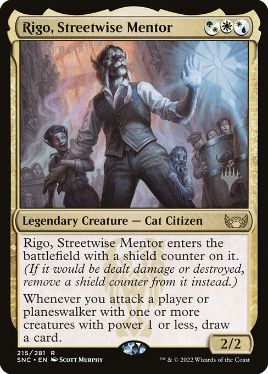 Rigo, Streetwise Mentor - Magic: The Gathering - P Stamped_SNC Near Mint Japonés