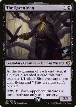 The Raven Man - Magic: The Gathering - P Stamped_DMU Near Mint Japonés