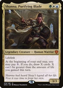 Shanna, Purifying Blade - Magic: The Gathering - P Stamped_DMU Near Mint Japonés