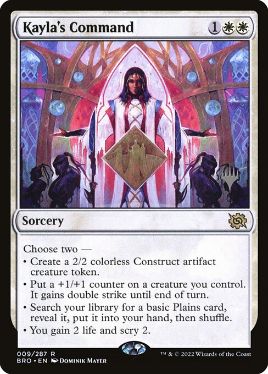 Kayla's Command - Magic: The Gathering - P Stamped_BRO Near Mint Japonés