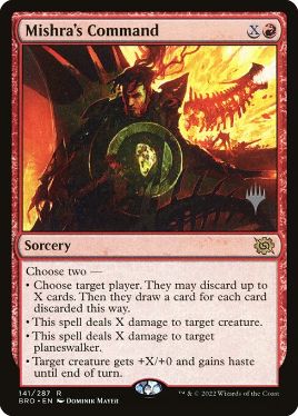 Mishra's Command - Magic: The Gathering - P Stamped_BRO Near Mint Japonés