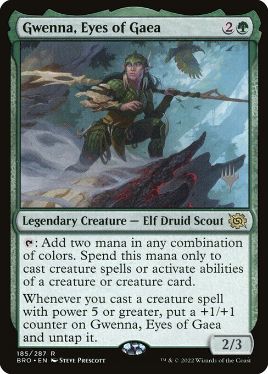 Gwenna, Eyes of Gaea - Magic: The Gathering - P Stamped_BRO Near Mint Japonés