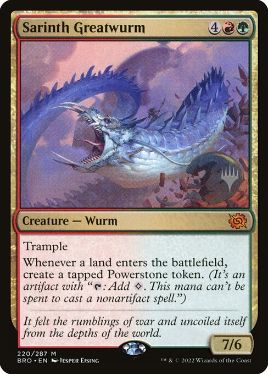 Sarinth Greatwurm - Magic: The Gathering - P Stamped_BRO Near Mint Japonés