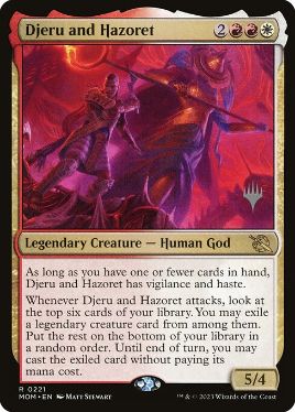 Djeru and Hazoret - Magic: The Gathering - P Stamped_MOM Near Mint Japonés