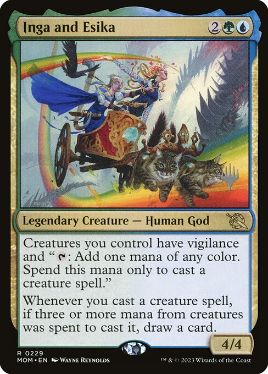 Inga and Esika - Magic: The Gathering - P Stamped_MOM Near Mint Japonés