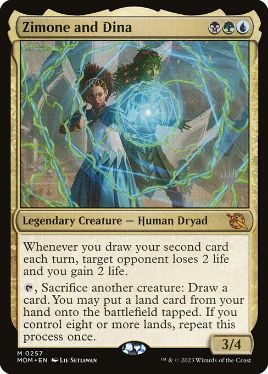 Zimone and Dina - Magic: The Gathering - P Stamped_MOM Near Mint Japonés