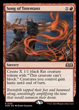 Song of Totentanz - Magic: The Gathering - P Stamped_WOE Near Mint Japonés