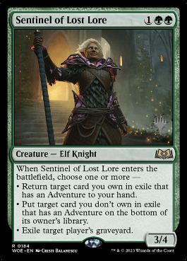 Sentinel of Lost Lore - Magic: The Gathering - P Stamped_WOE Near Mint Japonés