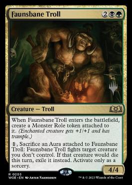 Faunsbane Troll - Magic: The Gathering - P Stamped_WOE Near Mint Japonés