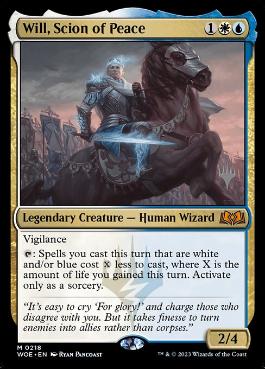 Will, Scion of Peace - Magic: The Gathering - P Stamped_WOE Near Mint Japonés