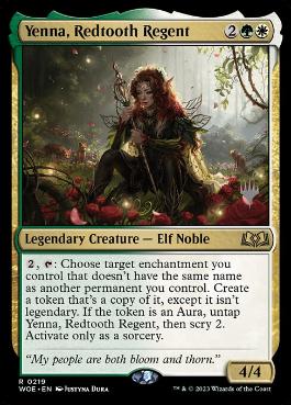 Yenna, Redtooth Regent - Magic: The Gathering - P Stamped_WOE Near Mint Japonés