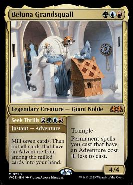 Beluna Grandsquall - Magic: The Gathering - P Stamped_WOE Near Mint Japonés