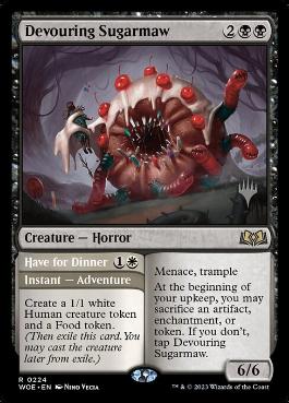 Devouring Sugarmaw - Magic: The Gathering - P Stamped_WOE Near Mint Japonés