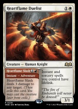 Heartflame Duelist - Magic: The Gathering - P Stamped_WOE Near Mint Japonés
