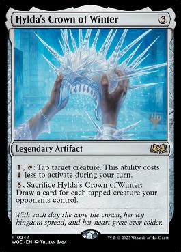 Hylda's Crown of Winter - Magic: The Gathering - P Stamped_WOE Near Mint Japonés